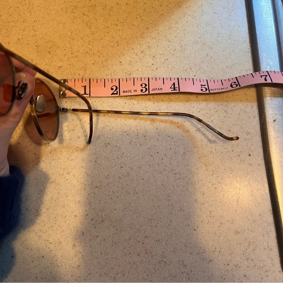 Classic 90s Tortoise Shell Wmn Small Frame Rose Colored Sunglasses Tint Metal - Picture 12 of 16